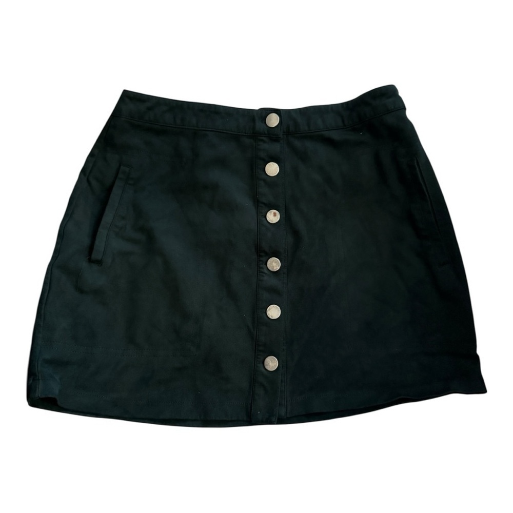 Active Seller! Forever 21 Deep Green Button Front A line Mini Skirt Large